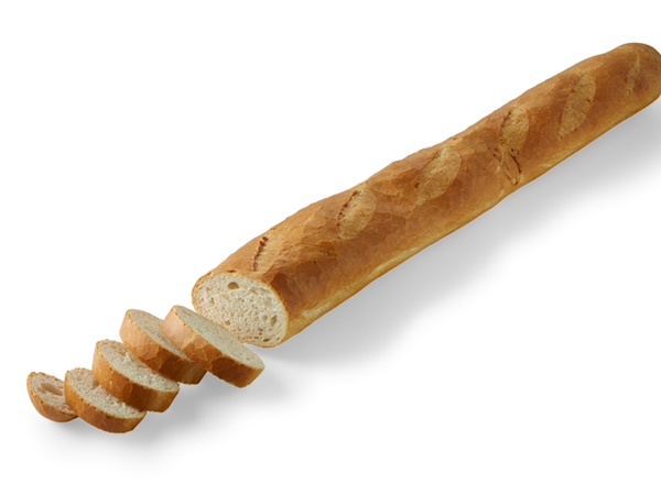 Groot wit stok gesneden